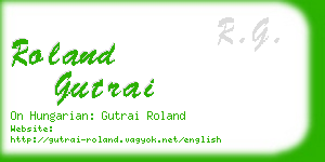 roland gutrai business card